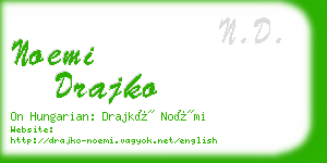 noemi drajko business card